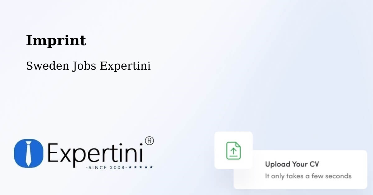 Imprint – Karlshamn - Sweden Jobs Expertini